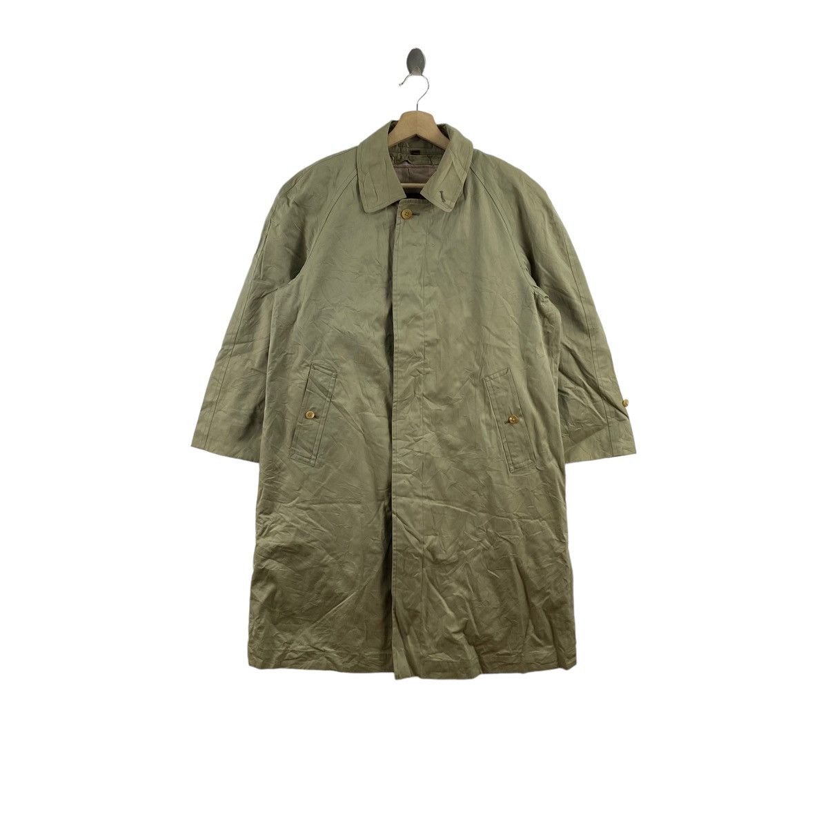 image of J Press x New York Vintage J.press New York Trench Coat Parka in Green, Men's (Size Large)