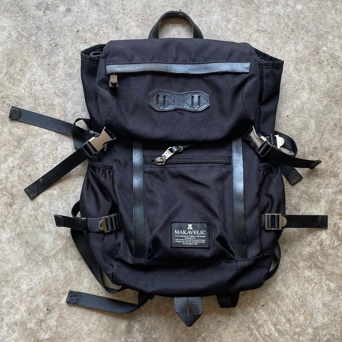 Makaveli MAKAVELIC Double Line Backpack – Urban Utility Design Size ONE SIZE - 1 Thumbnail