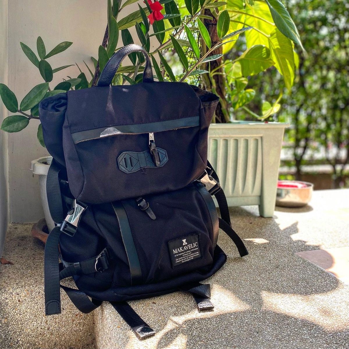 Makaveli MAKAVELIC Double Line Backpack – Urban Utility Design Size ONE SIZE - 10 Thumbnail