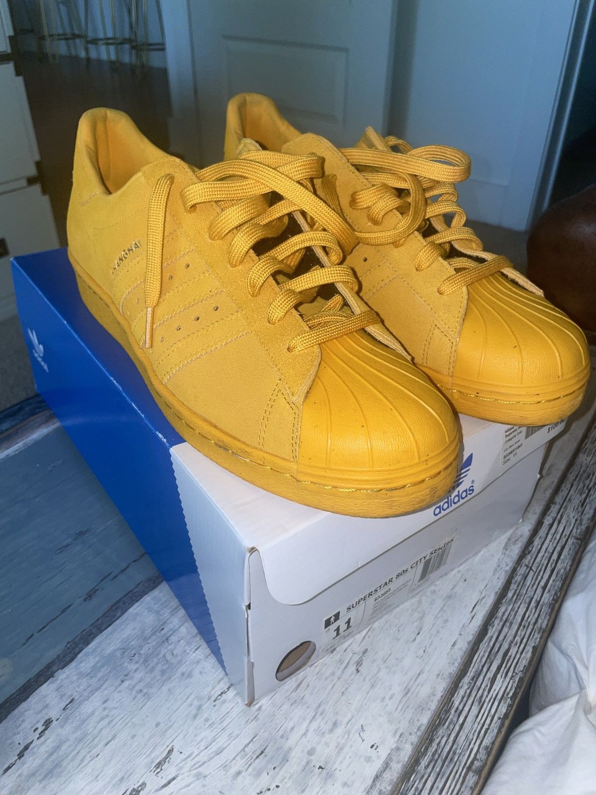 Yellow Pharrell X Adidas Superstar Primeknit Yellow Adidas