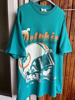 Miami Dolphins Vintage 90's NFL Sz L Teal Sweatshirt - Made In USA