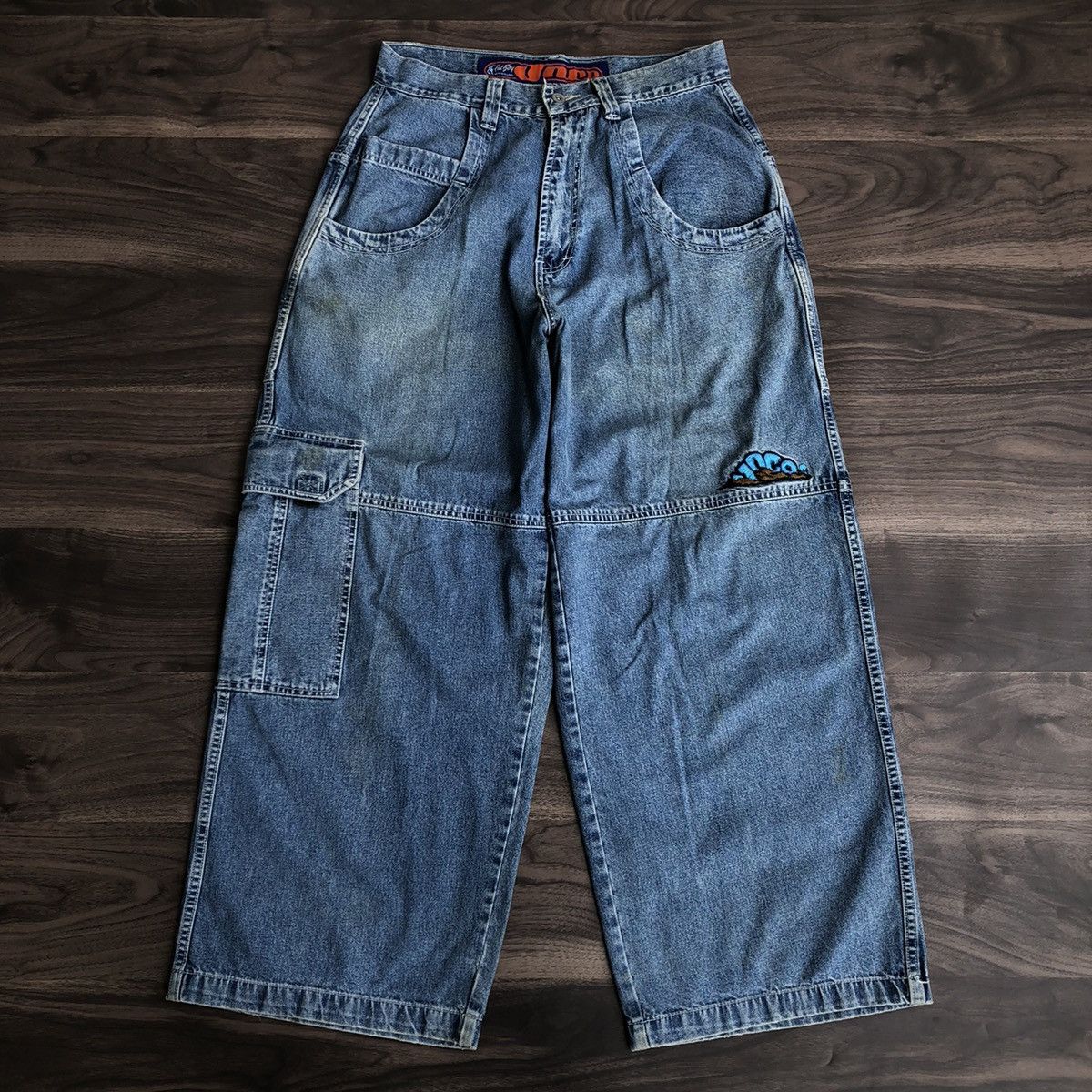 Rare JNCO Boys Saphire store Fat Leg Vintage Denim Jeans