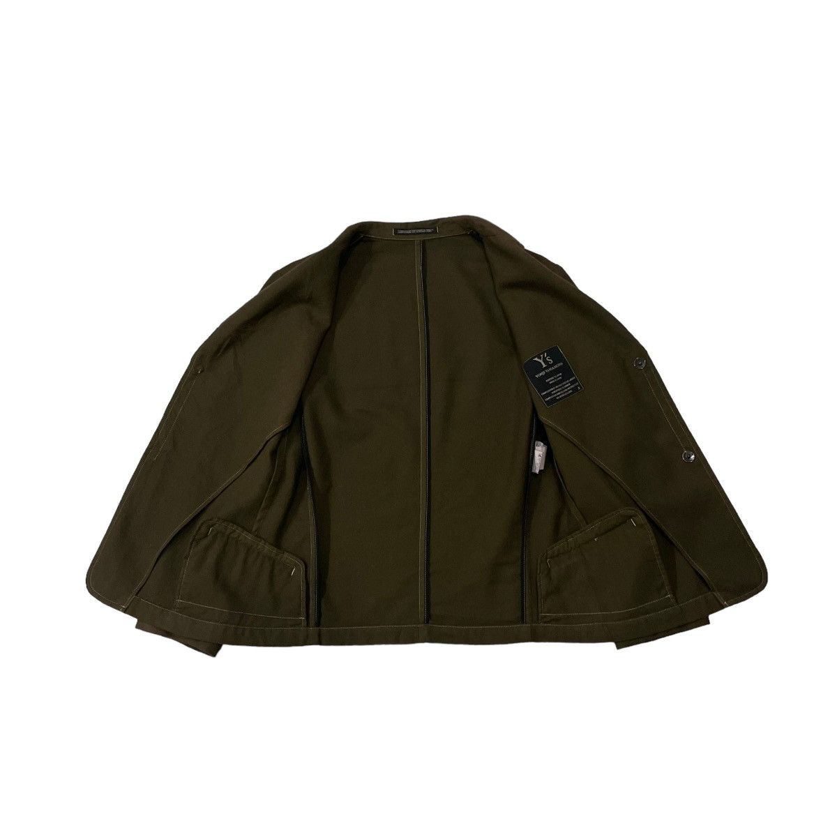 Y's Y’s Yohji Yamamoto Hidden Buttons Wool Silk Jacket Size S / US 4 / IT 40 - 18 Thumbnail