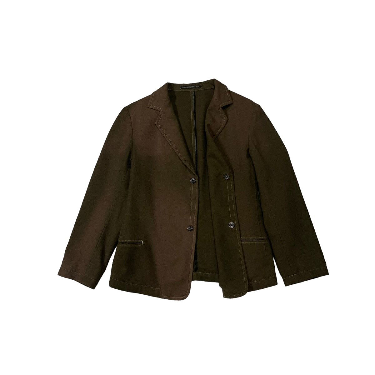 Y's Y’s Yohji Yamamoto Hidden Buttons Wool Silk Jacket Size S / US 4 / IT 40 - 16 Thumbnail