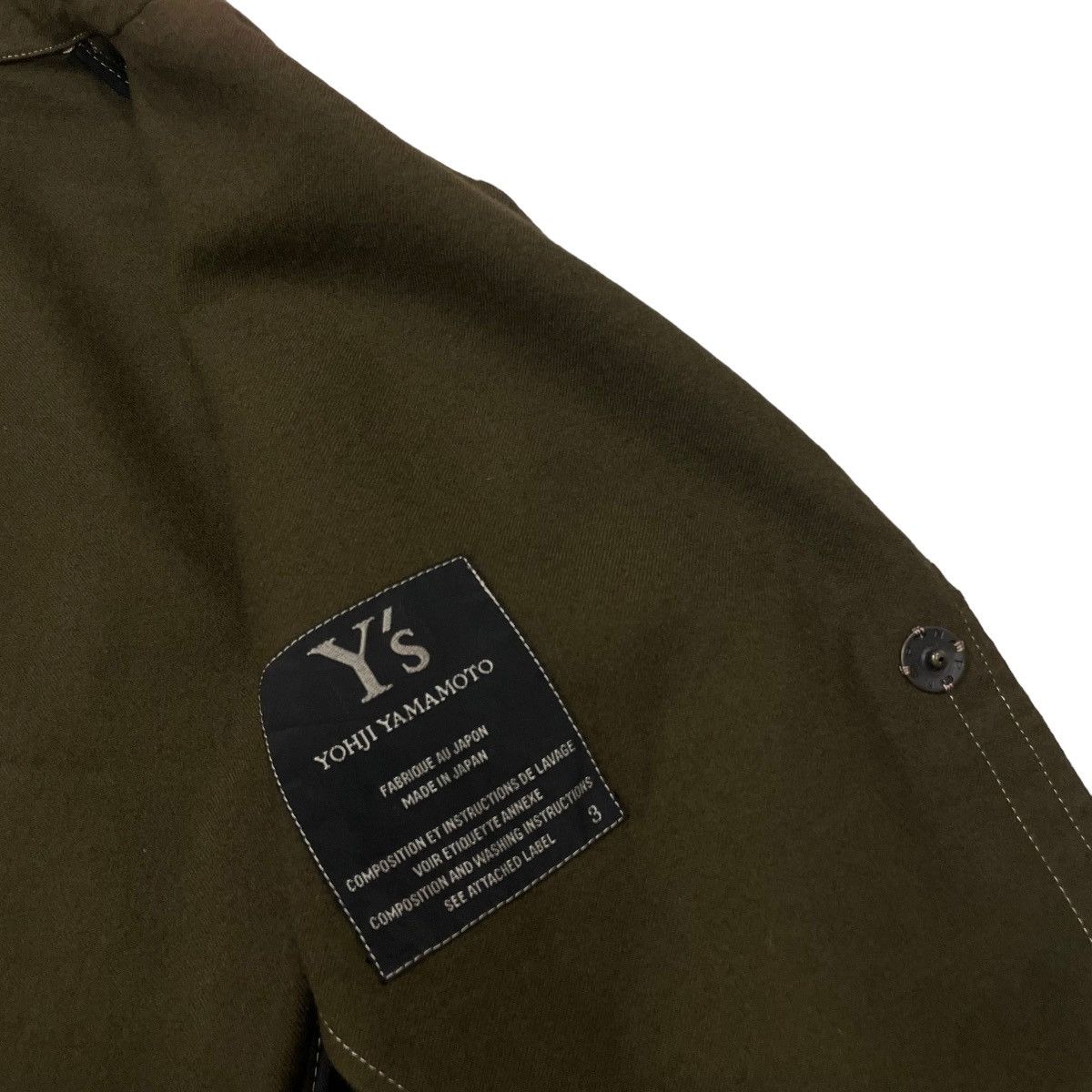 Y's Y’s Yohji Yamamoto Hidden Buttons Wool Silk Jacket Size S / US 4 / IT 40 - 19 Thumbnail