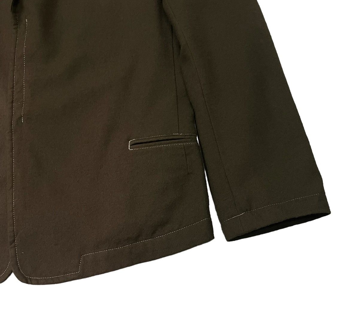 Y's Y’s Yohji Yamamoto Hidden Buttons Wool Silk Jacket Size S / US 4 / IT 40 - 3 Thumbnail