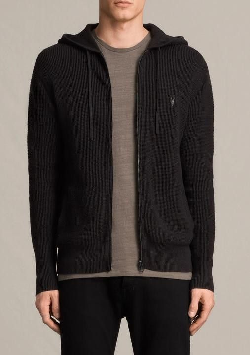 Allsaints AllSaints Trias Knit Cotton Hoody Size US XS / EU 42 / 0 - 7 Thumbnail