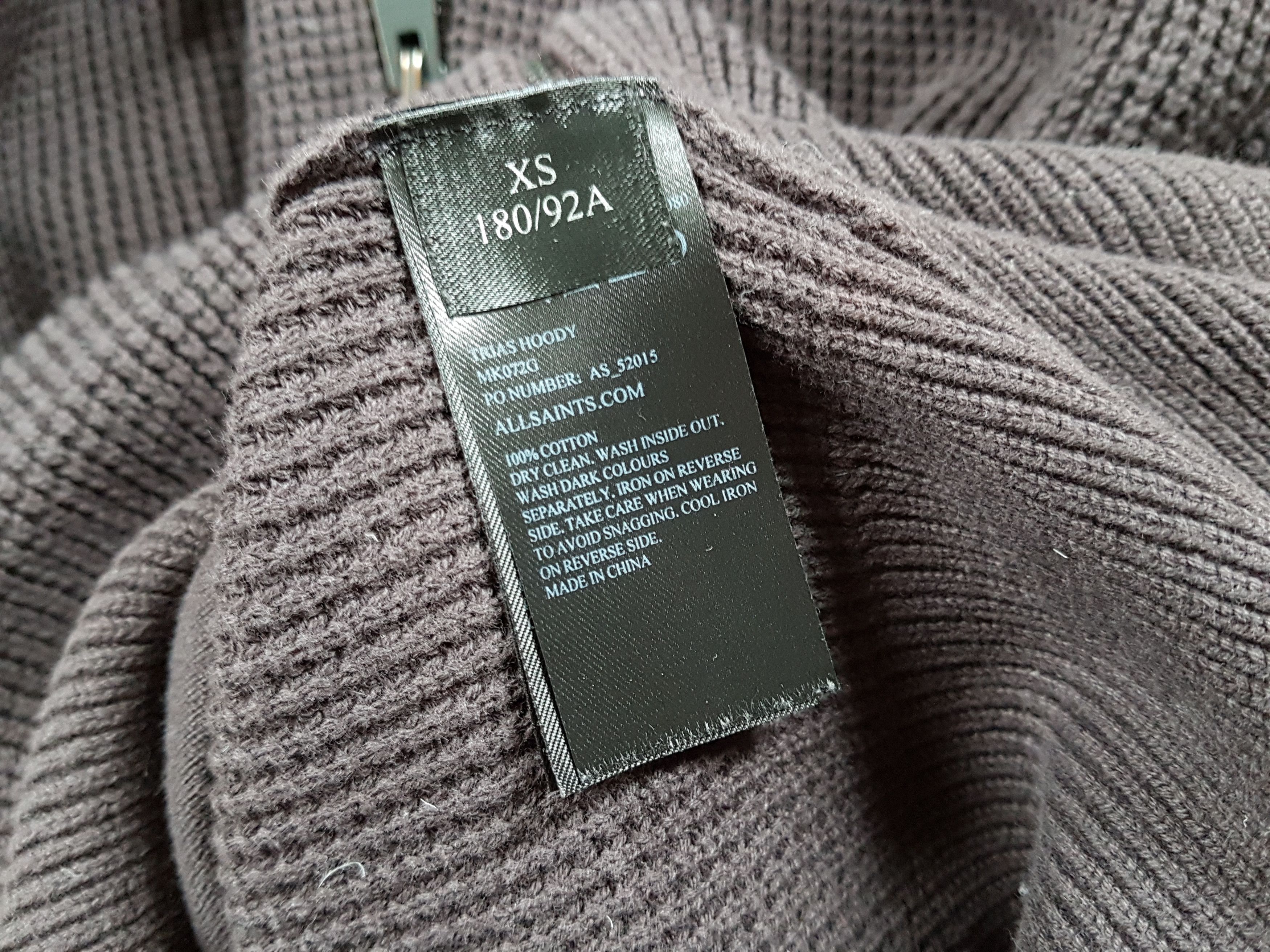 Allsaints AllSaints Trias Knit Cotton Hoody Size US XS / EU 42 / 0 - 8 Thumbnail