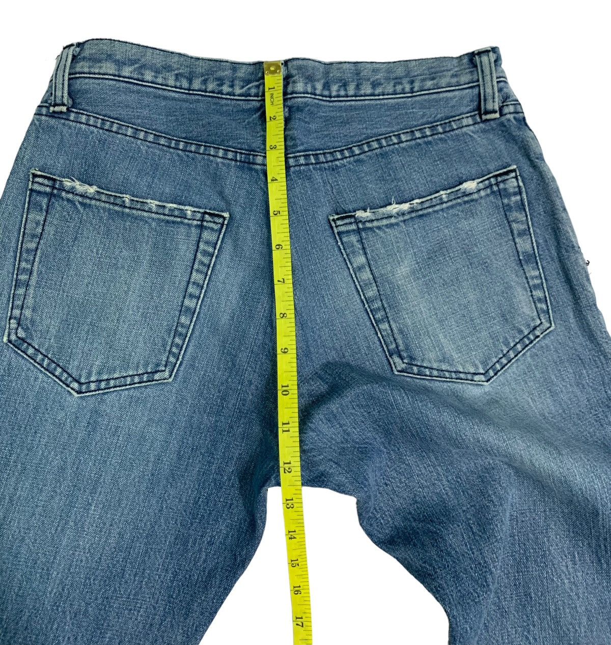 Roar Vintage Roar 2 Guns Distressed Flare Jeans Size US 29 - 16 Thumbnail