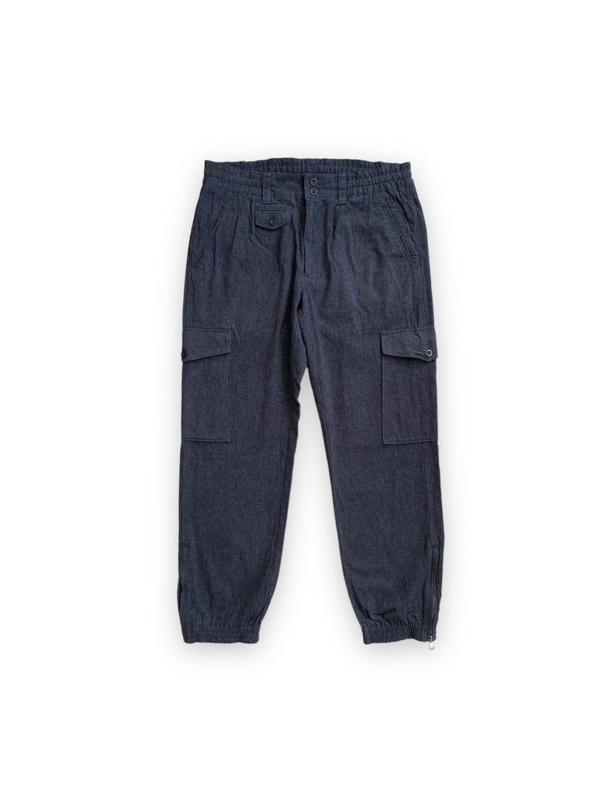 Dolce & Gabbana Pantalon Noir Coton Jogger Cargo Pantalons IT60/W46/3XL