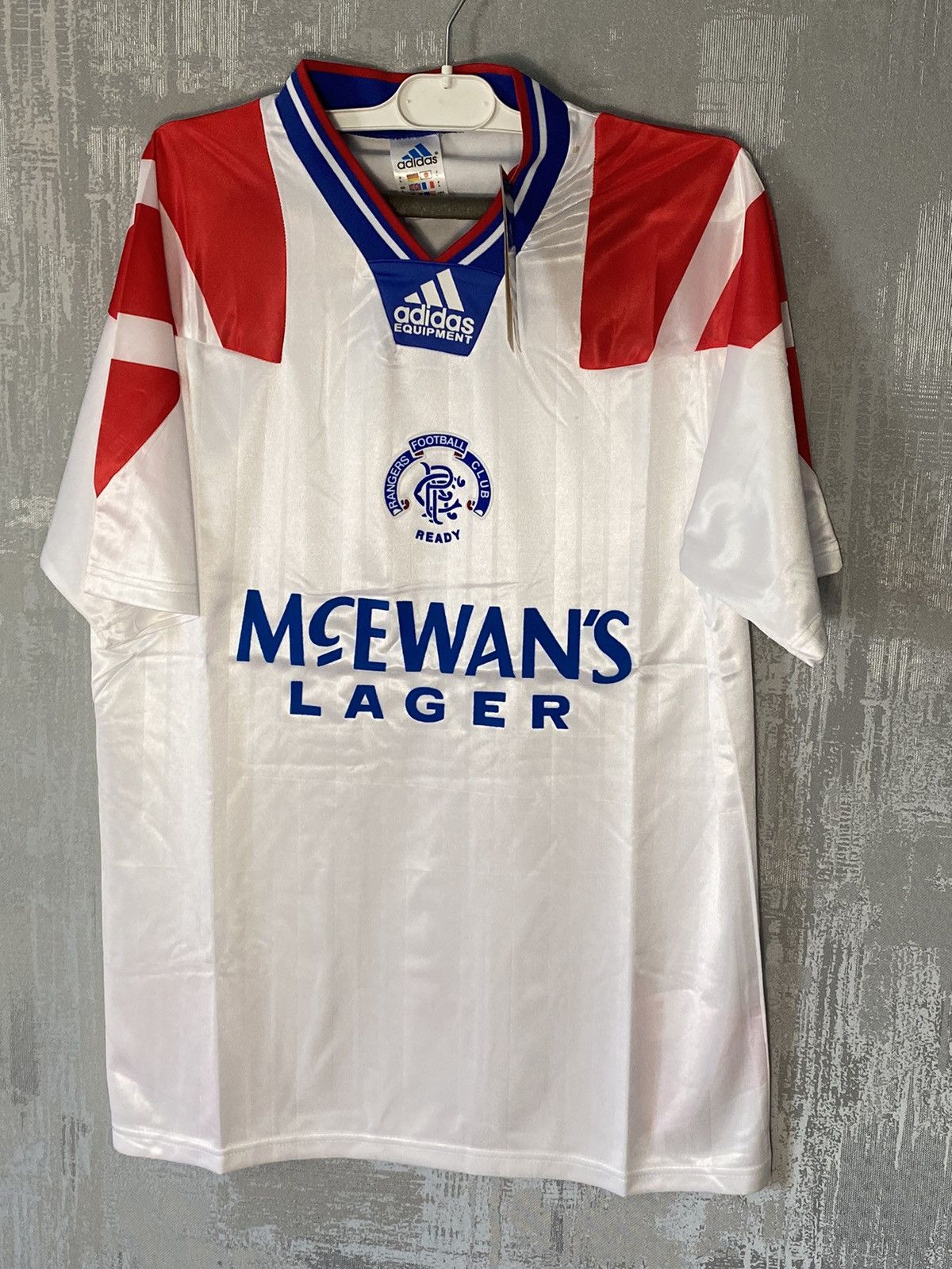 Adidas × Vintage 1992 Retro Vintage Rangers Adidas Soccer Jersey Size US L / EU 52-54 / 3 - 1 Thumbnail
