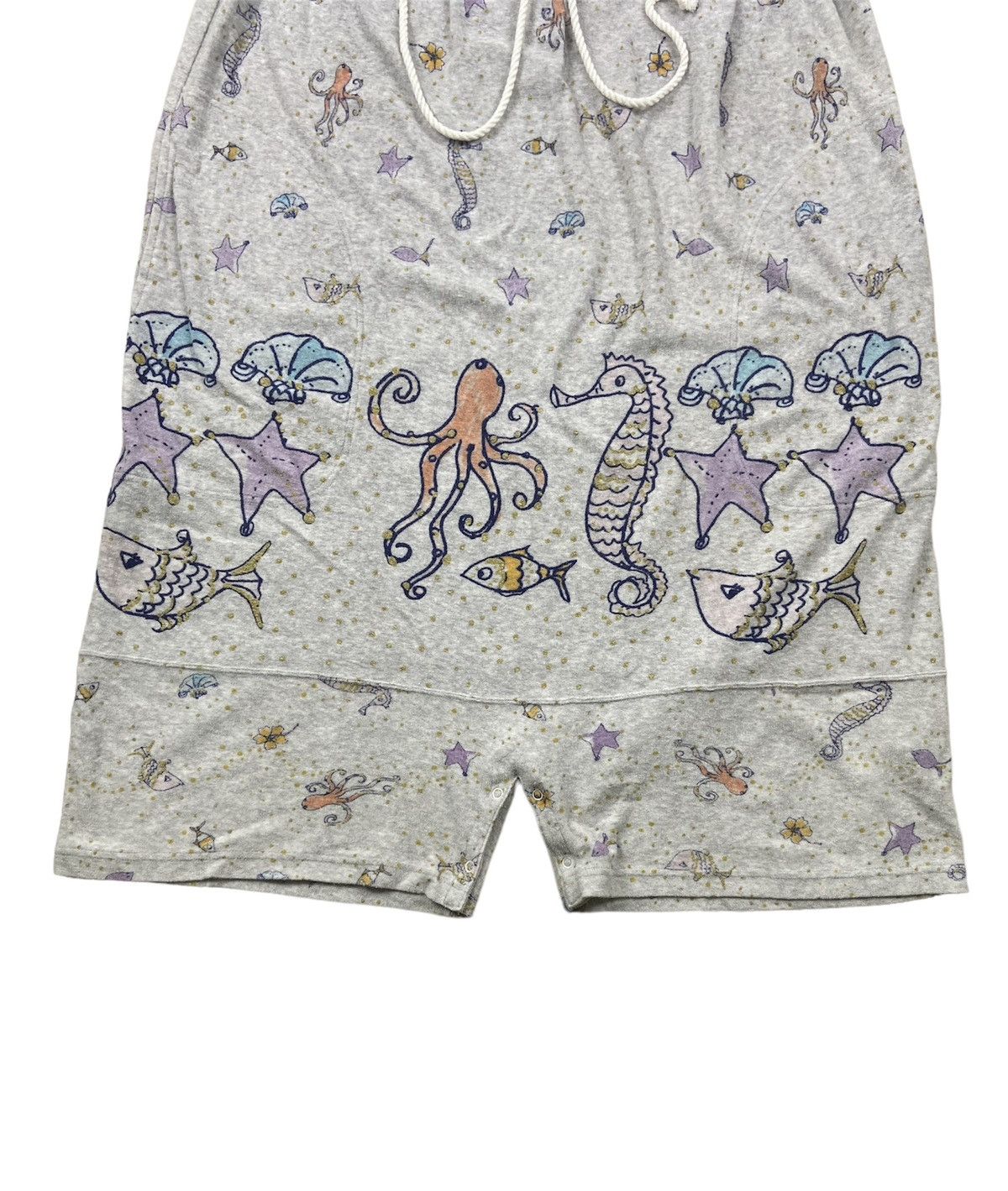 Issey Miyake × Tsumori Chisato Vintage 80’s Tsumori Chisato Aquatic Short Overall Size 32" / US 10 / IT 46 - 4 Thumbnail