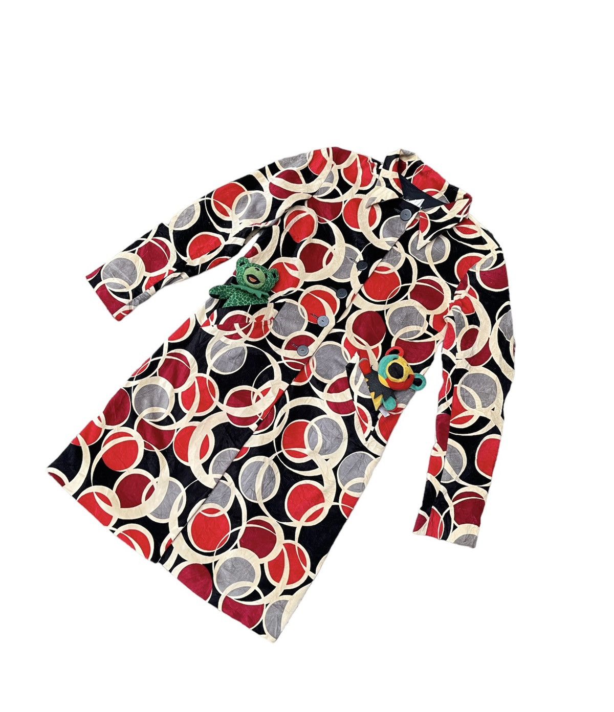 agnes b. 🔥 Rare! Agnes.B colorful Long Coat/ Nice design Size L / US 10 / IT 46 - 1 Thumbnail
