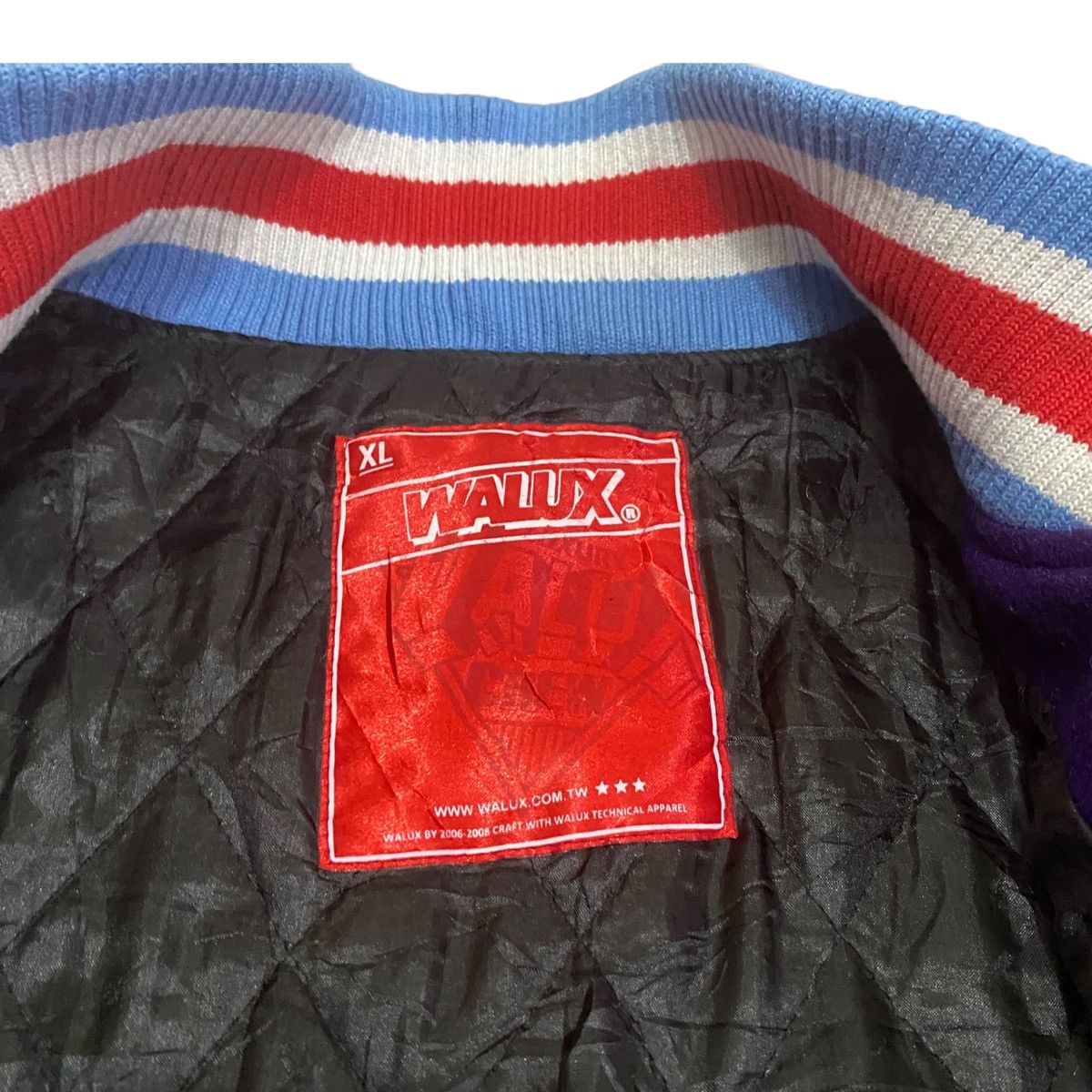Japanese Brand Vintage Walux Back Hit Button Up Varsity Jacket Size US L / EU 52-54 / 3 - 11 Thumbnail