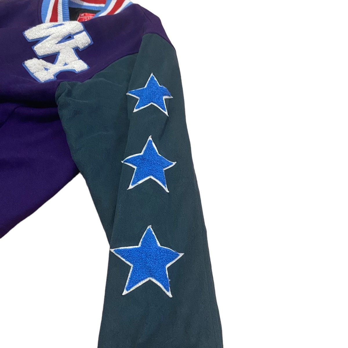 Japanese Brand Vintage Walux Back Hit Button Up Varsity Jacket Size US L / EU 52-54 / 3 - 7 Thumbnail