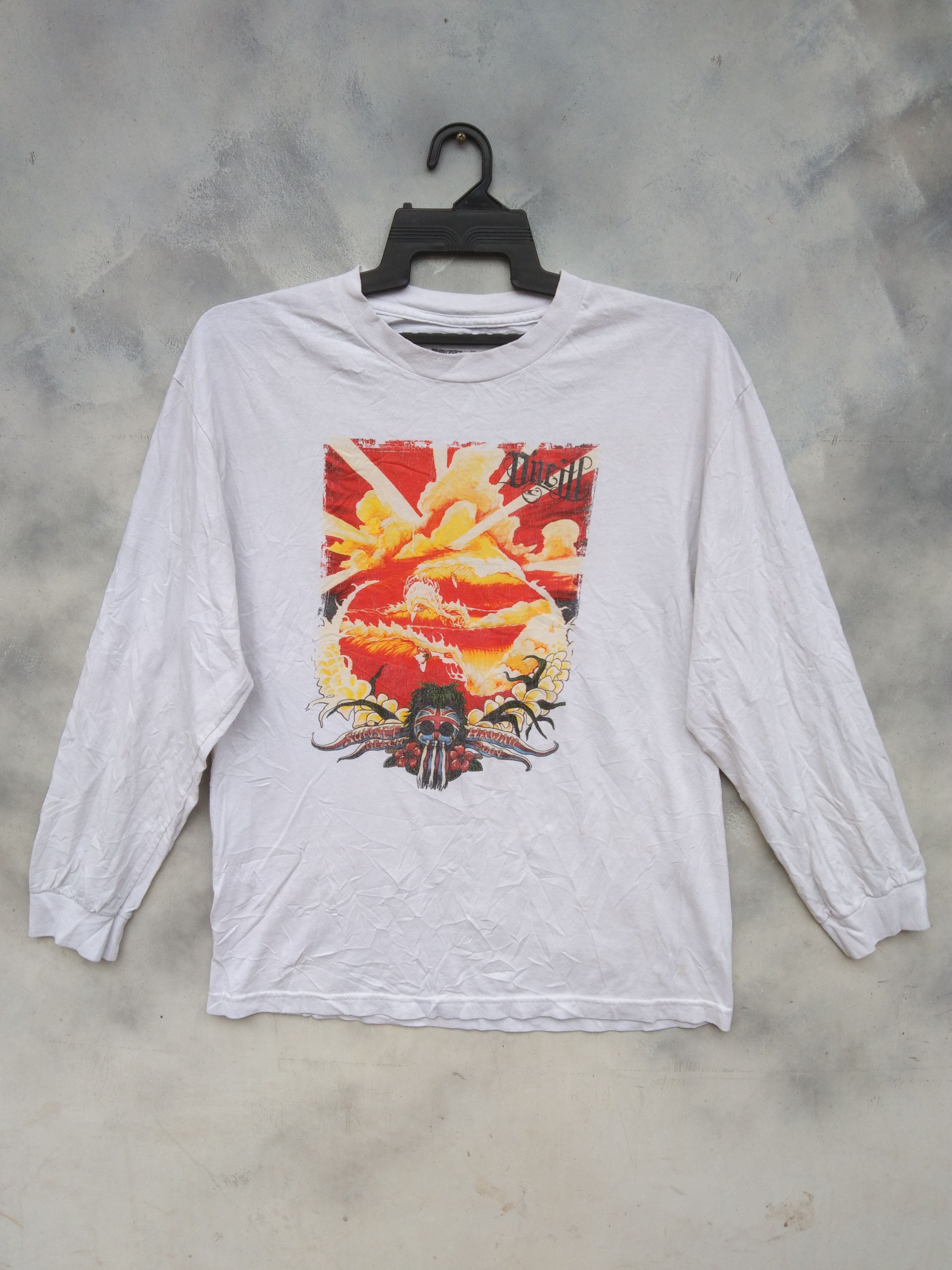 O'Neill × Vintage Y2k O'Neill Sunset Big Logo Vintage T Shirt Size US L / EU 52-54 / 3 - 2 Thumbnail