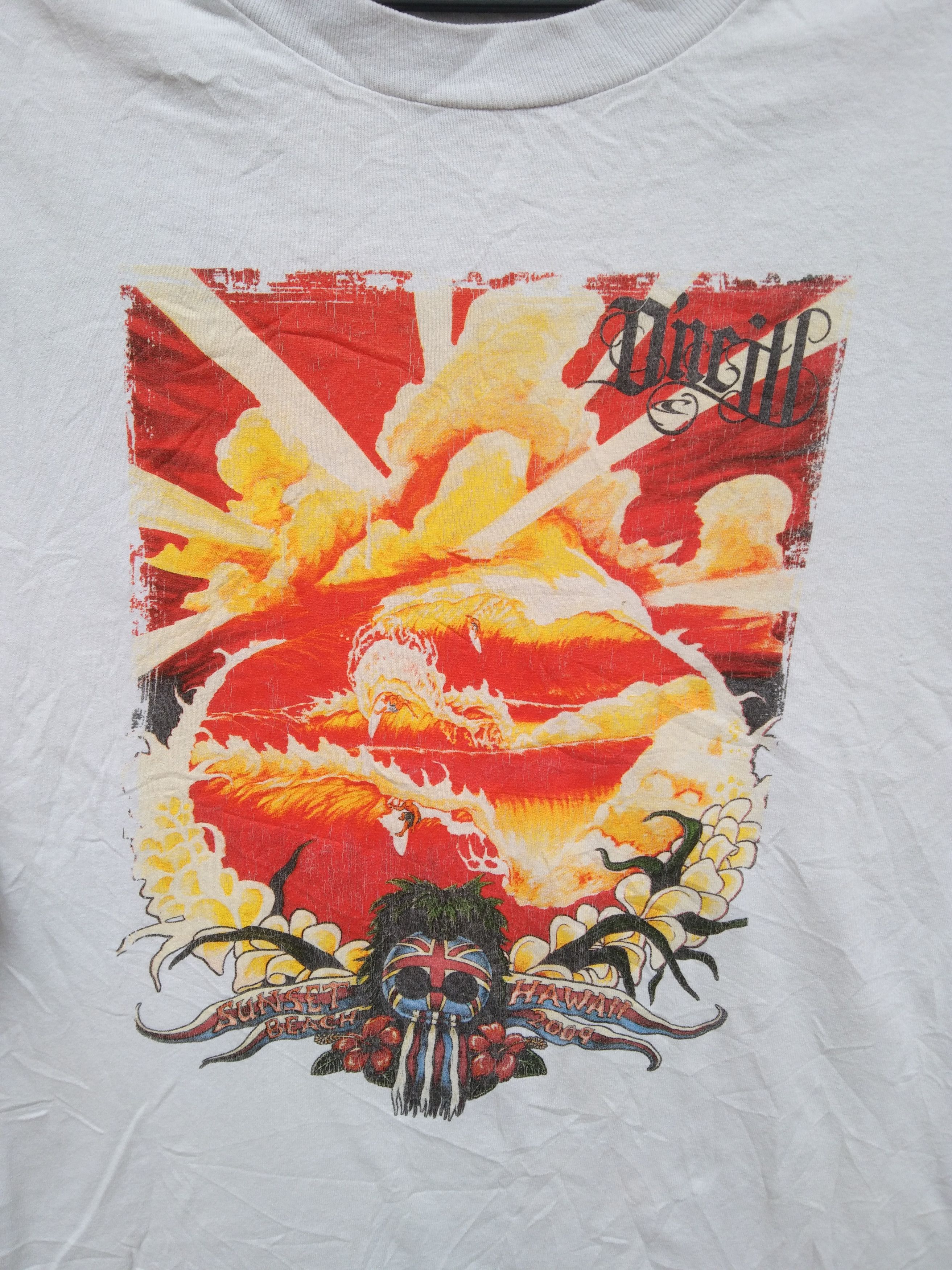 O'Neill × Vintage Y2k O'Neill Sunset Big Logo Vintage T Shirt Size US L / EU 52-54 / 3 - 1 Thumbnail