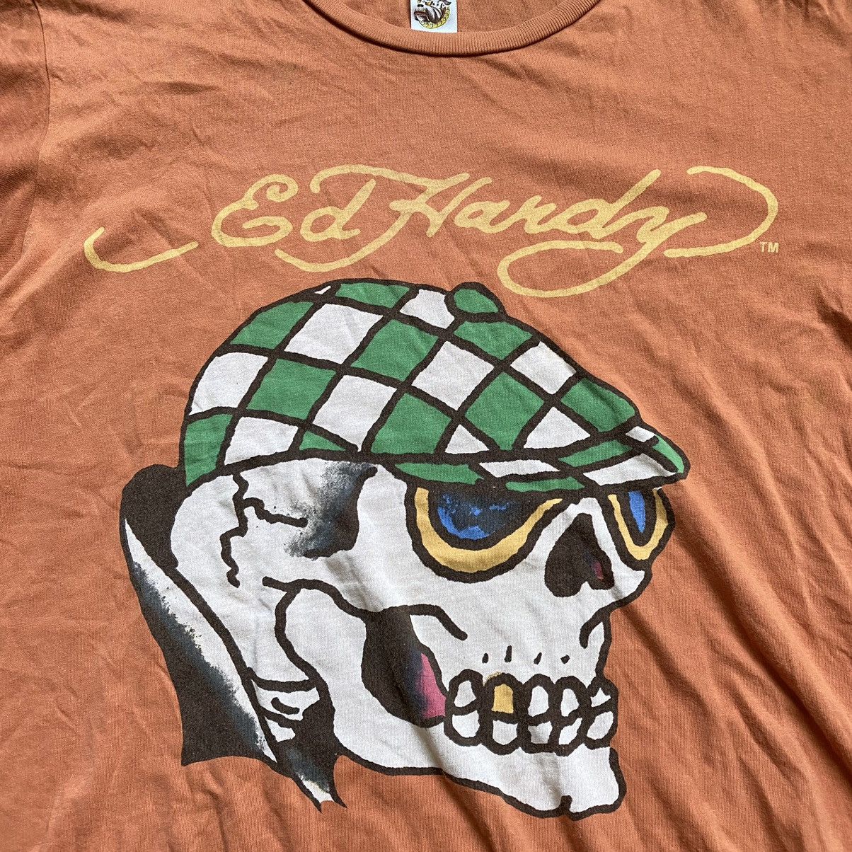 Ed Hardy RARE ED HARDY SKULL WITH HAT BY CHRISTIAN AUDIGIER T SHIRT Size US XL / EU 56 / 4 - 3 Thumbnail