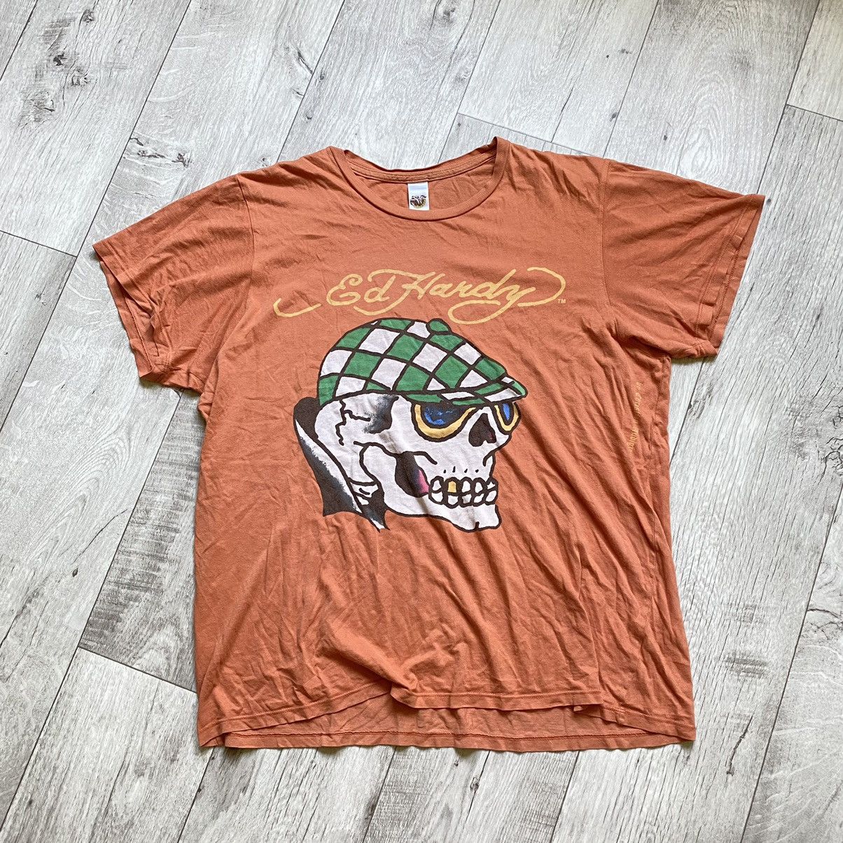Ed Hardy RARE ED HARDY SKULL WITH HAT BY CHRISTIAN AUDIGIER T SHIRT Size US XL / EU 56 / 4 - 1 Thumbnail