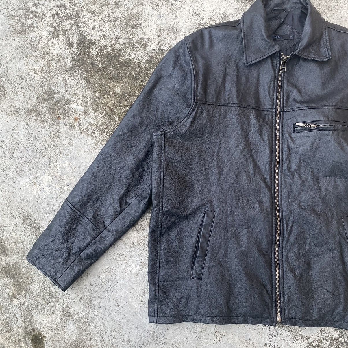 Genuine Leather Vintage Harry Klaider Zip Up Leather Jacket Size US L / EU 52-54 / 3 - 6 Thumbnail