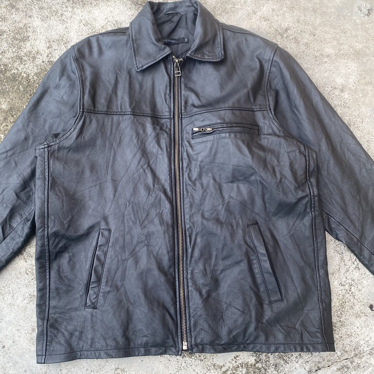 Genuine Leather Vintage Harry Klaider Zip Up Leather Jacket Size US L / EU 52-54 / 3 - 7 Thumbnail