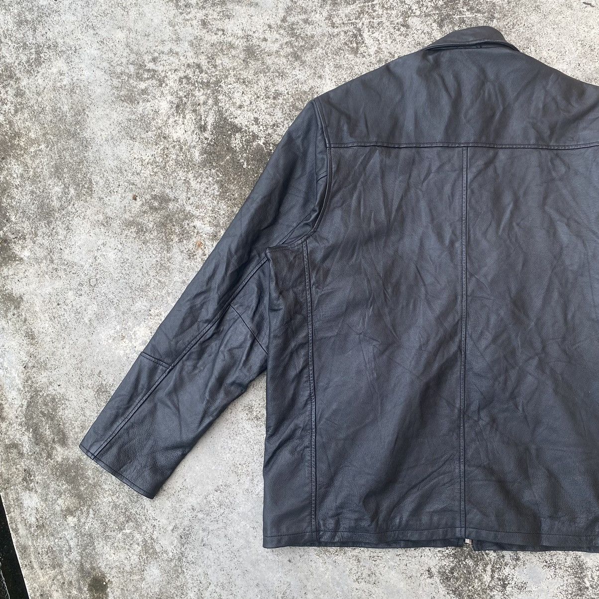 Genuine Leather Vintage Harry Klaider Zip Up Leather Jacket Size US L / EU 52-54 / 3 - 10 Thumbnail
