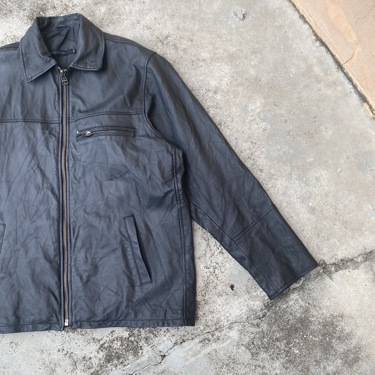 Genuine Leather Vintage Harry Klaider Zip Up Leather Jacket Size US L / EU 52-54 / 3 - 5 Thumbnail