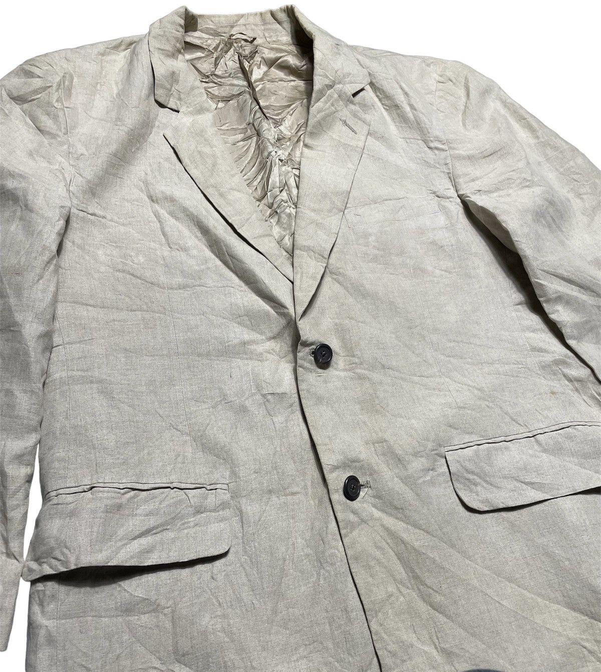 J.Crew × Vintage J.Crew Linen Blazer Size 42R - 6 Thumbnail