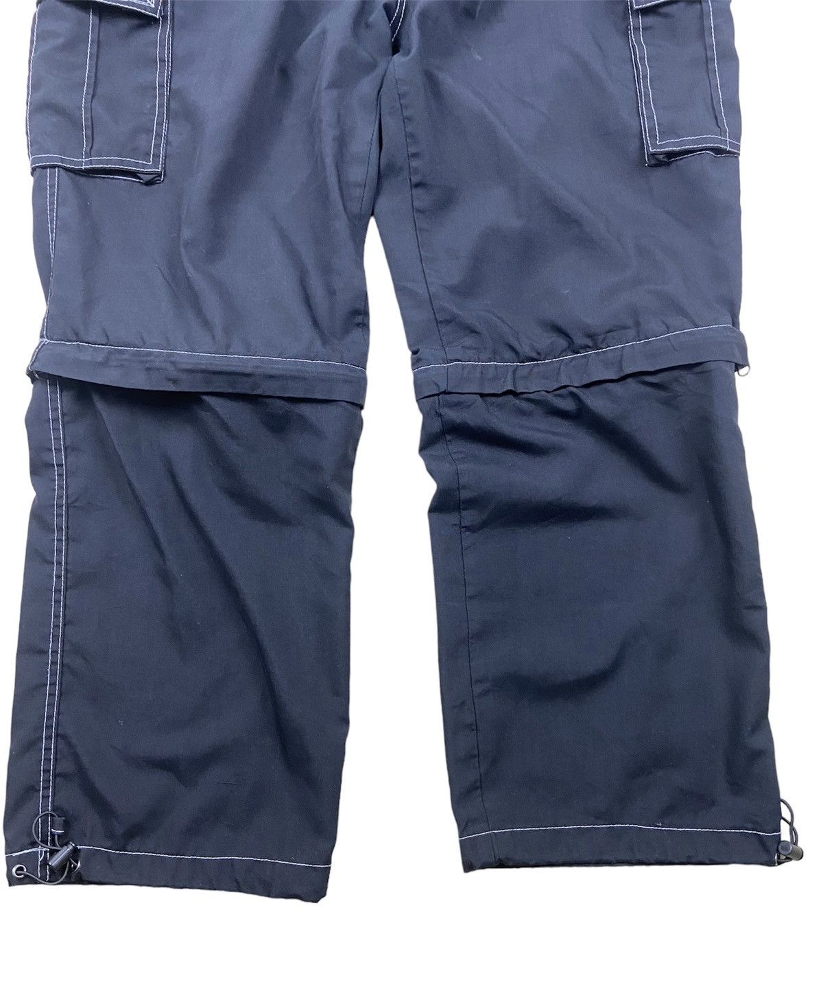 14th Addiction × Japanese Brand × KMRii Vintage 90’s White Line Leg Removal Cargo Light Pants Size US 34 / EU 50 - 4 Thumbnail