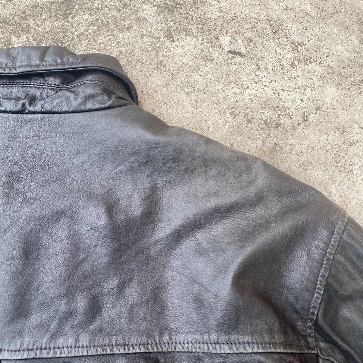 Genuine Leather Vintage Reserve Button Up Genuine Leather Jacket Size US XL / EU 56 / 4 - 15 Thumbnail