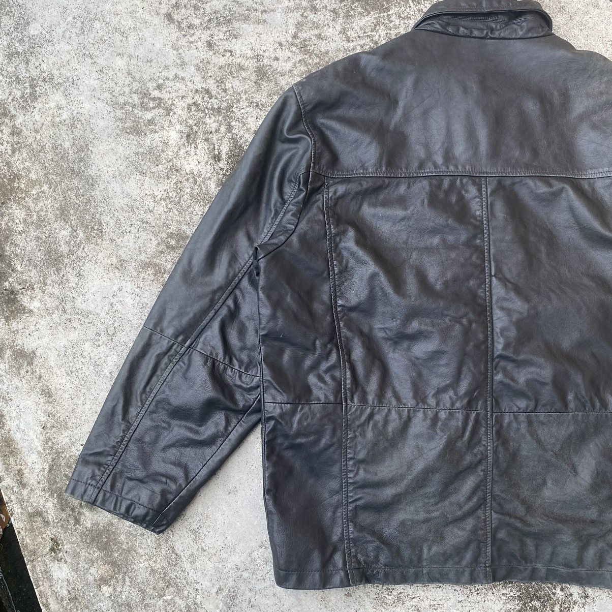 Genuine Leather Vintage Reserve Button Up Genuine Leather Jacket Size US XL / EU 56 / 4 - 9 Thumbnail