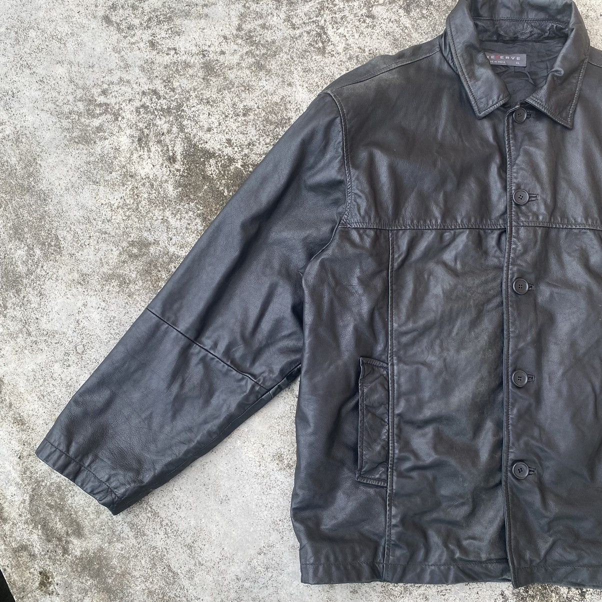 Genuine Leather Vintage Reserve Button Up Genuine Leather Jacket Size US XL / EU 56 / 4 - 7 Thumbnail