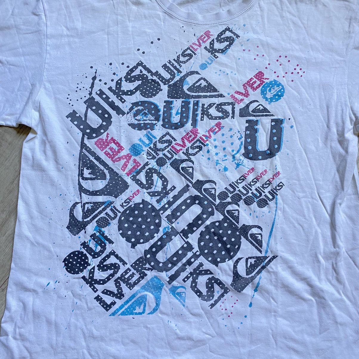 Quiksilver QUIKSILVER Y2K SURF STYLE WHITE T SHIRT Size US L / EU 52-54 / 3 - 3 Thumbnail