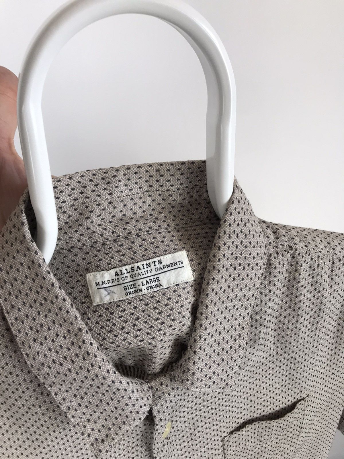 Allsaints All Saints Short Sleeve Varick SS Shirt Size US L / EU 52-54 / 3 - 3 Thumbnail