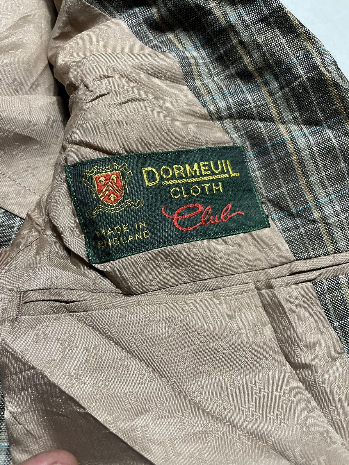 Lucky Brand Dormeuil England Vintage Blazer Size 42R - 7 Thumbnail