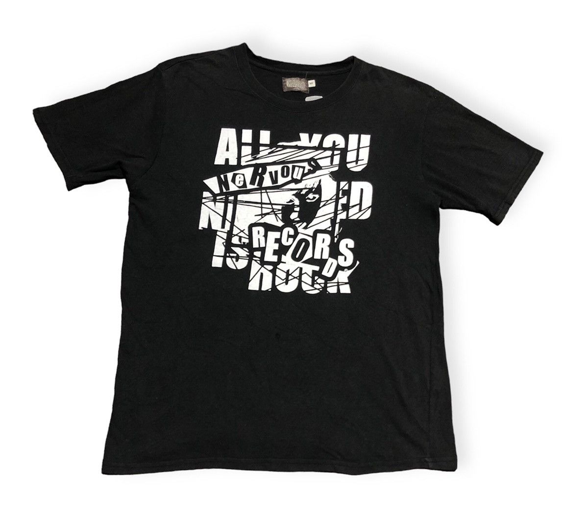 Vintage Vintage Nervous Records (All you need is Rock) Tee Size US M / EU 48-50 / 2 - 2 Thumbnail