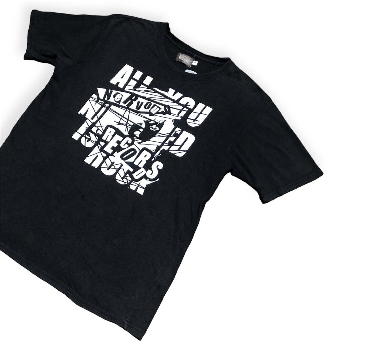 Vintage Vintage Nervous Records (All you need is Rock) Tee Size US M / EU 48-50 / 2 - 1 Thumbnail