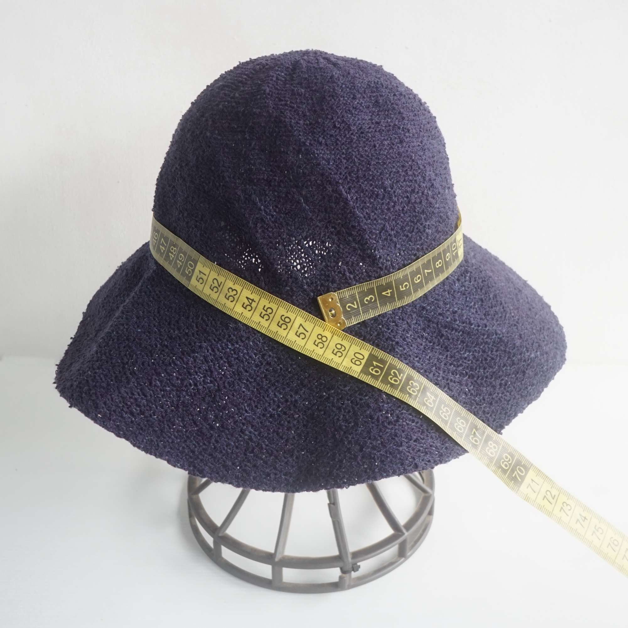 Guy Laroche GUY LAROCHE Navy Blue Bucket Hat Size ONE SIZE - 8 Thumbnail