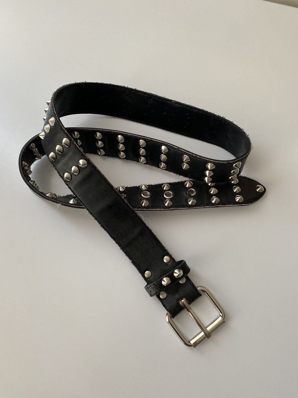 Vintage Vintage Spikes Grunge Y2k Goth Emo Leather Belt | Grailed