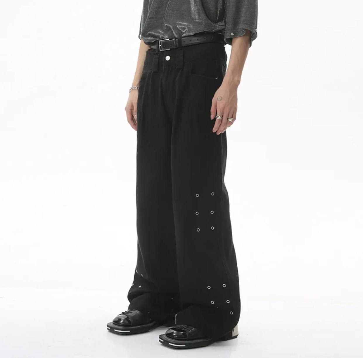 Archival Clothing OPIUM BLACK PANTS | Grailed