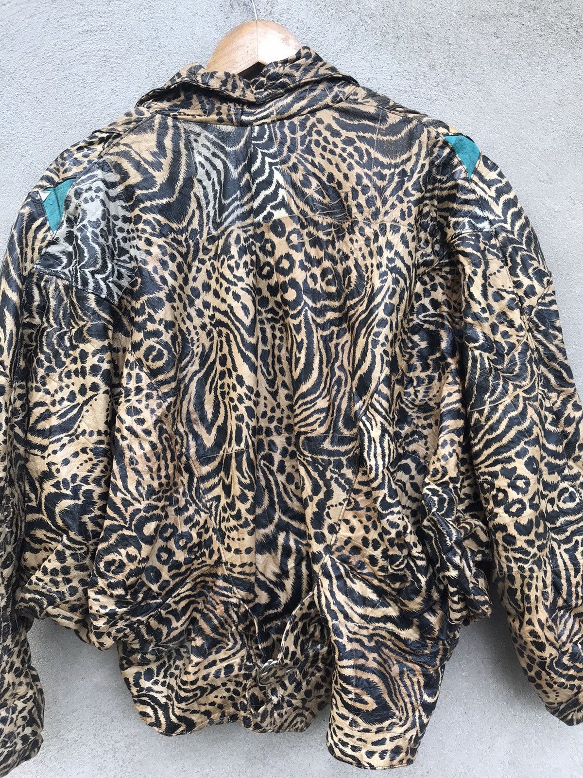 If Six Was Nine RARE PUNK STYLE LEOPARD PVC LEATHER JACKET SEDITONARIES Size US M / EU 48-50 / 2 - 17 Thumbnail