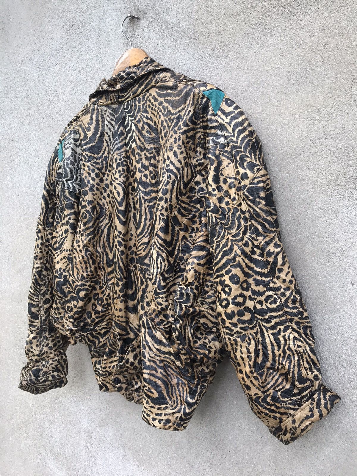 If Six Was Nine RARE PUNK STYLE LEOPARD PVC LEATHER JACKET SEDITONARIES Size US M / EU 48-50 / 2 - 6 Thumbnail