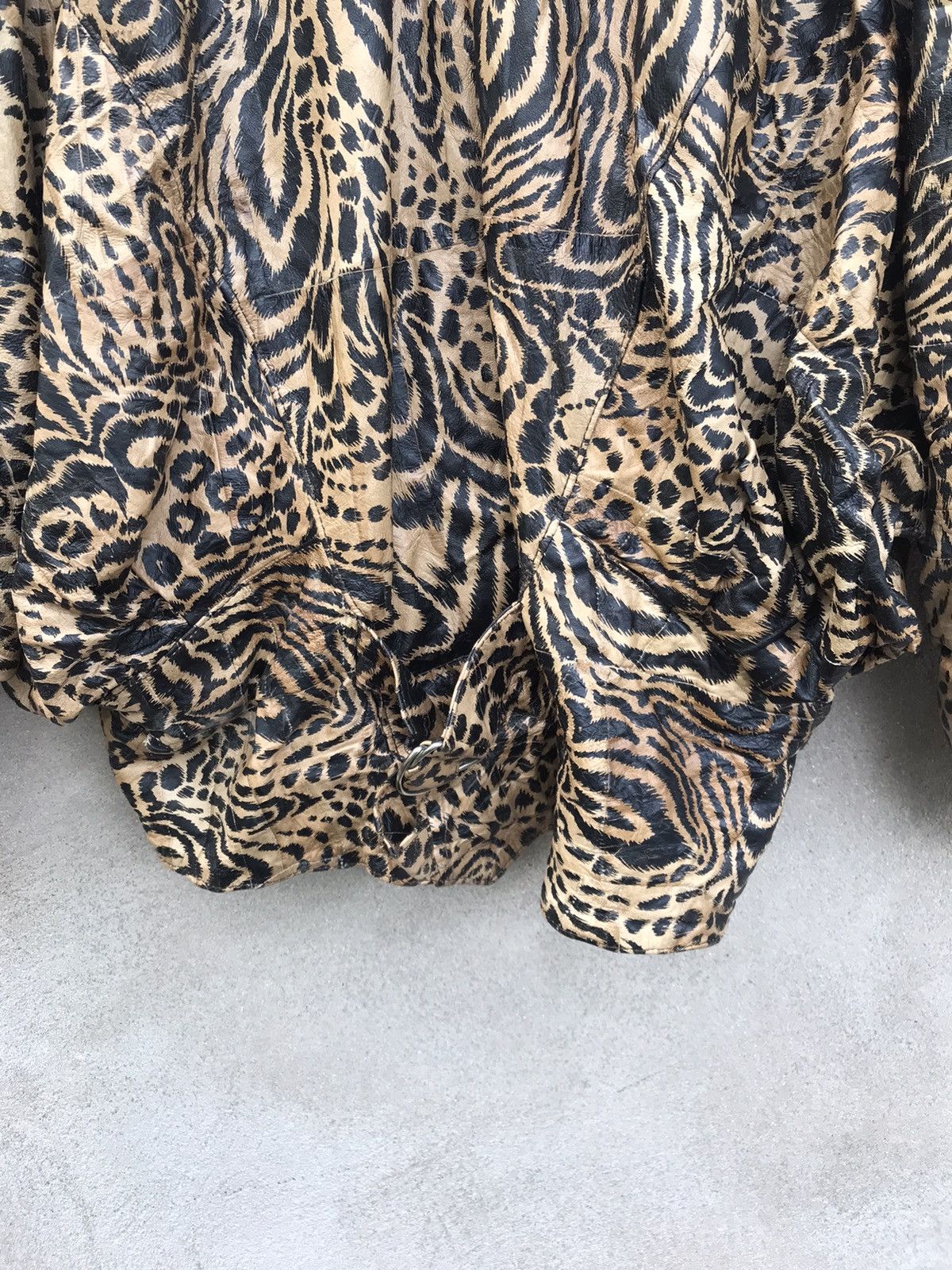 If Six Was Nine RARE PUNK STYLE LEOPARD PVC LEATHER JACKET SEDITONARIES Size US M / EU 48-50 / 2 - 18 Thumbnail