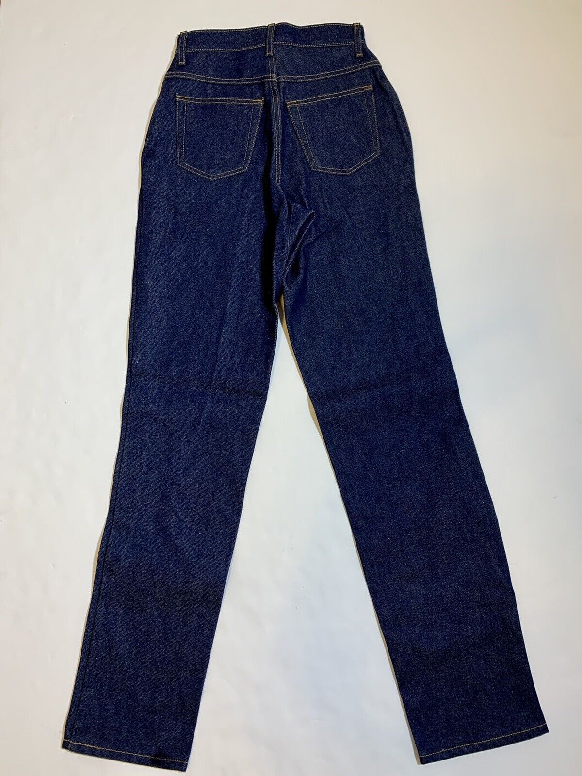 Vintage Diamond Gusset Motorcycle Raw Denim Rigid High Rise Jeans Size 25" / US 0 / IT 36 - 6 Thumbnail