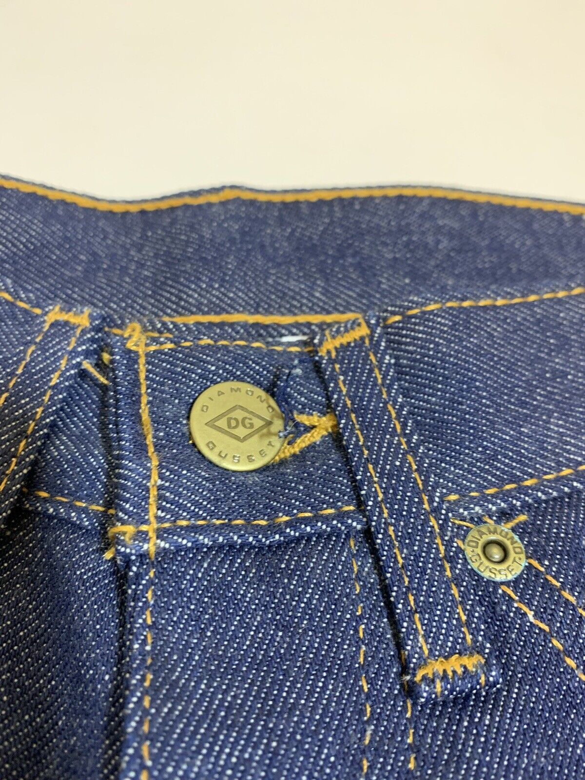 Vintage Diamond Gusset Motorcycle Raw Denim Rigid High Rise Jeans Size 25" / US 0 / IT 36 - 3 Thumbnail