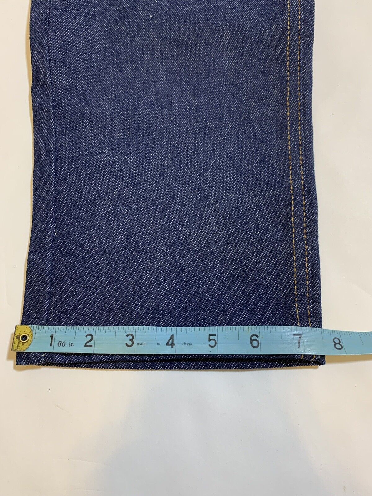 Vintage Diamond Gusset Motorcycle Raw Denim Rigid High Rise Jeans Size 25" / US 0 / IT 36 - 11 Thumbnail
