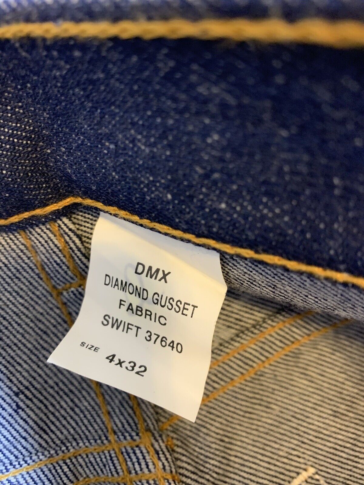 Vintage Diamond Gusset Motorcycle Raw Denim Rigid High Rise Jeans Size 25" / US 0 / IT 36 - 4 Thumbnail