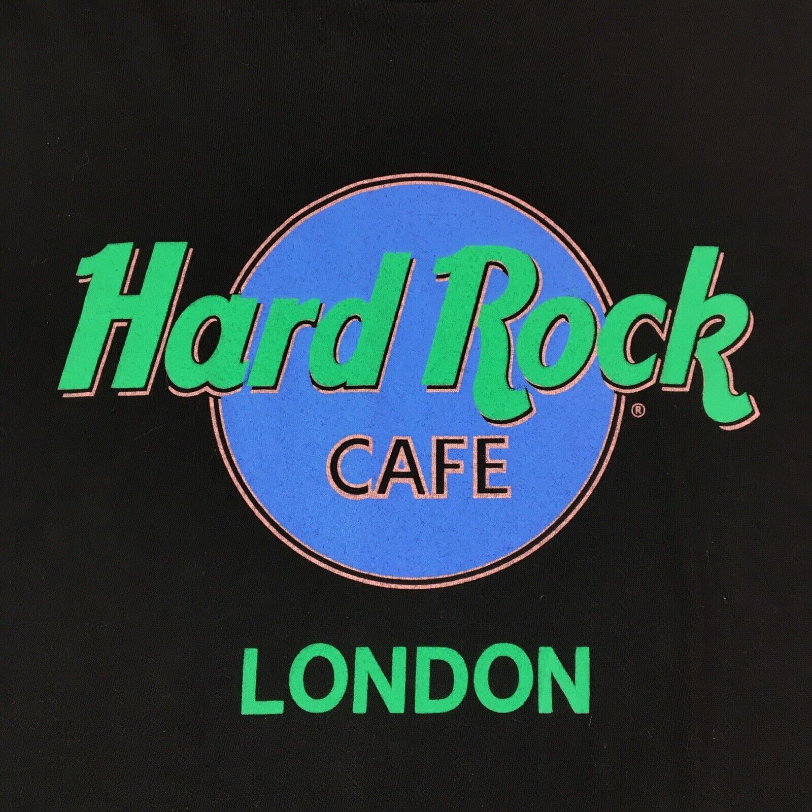Hard Rock Cafe × Vintage Vintage 90s Hard Rock Cafe London Neon Single Stitch T-Shirt Size US L / EU 52-54 / 3 - 2 Thumbnail