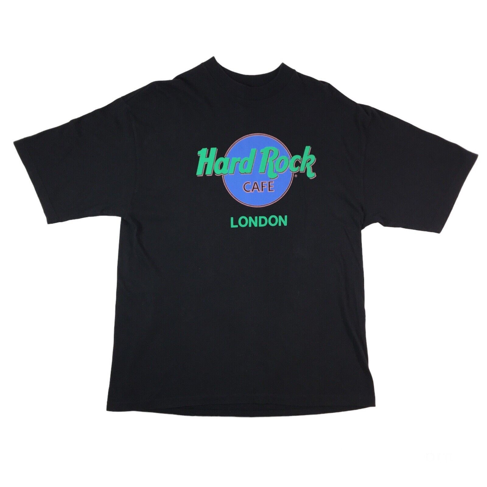 Hard Rock Cafe × Vintage Vintage 90s Hard Rock Cafe London Neon Single Stitch T-Shirt Size US L / EU 52-54 / 3 - 1 Thumbnail