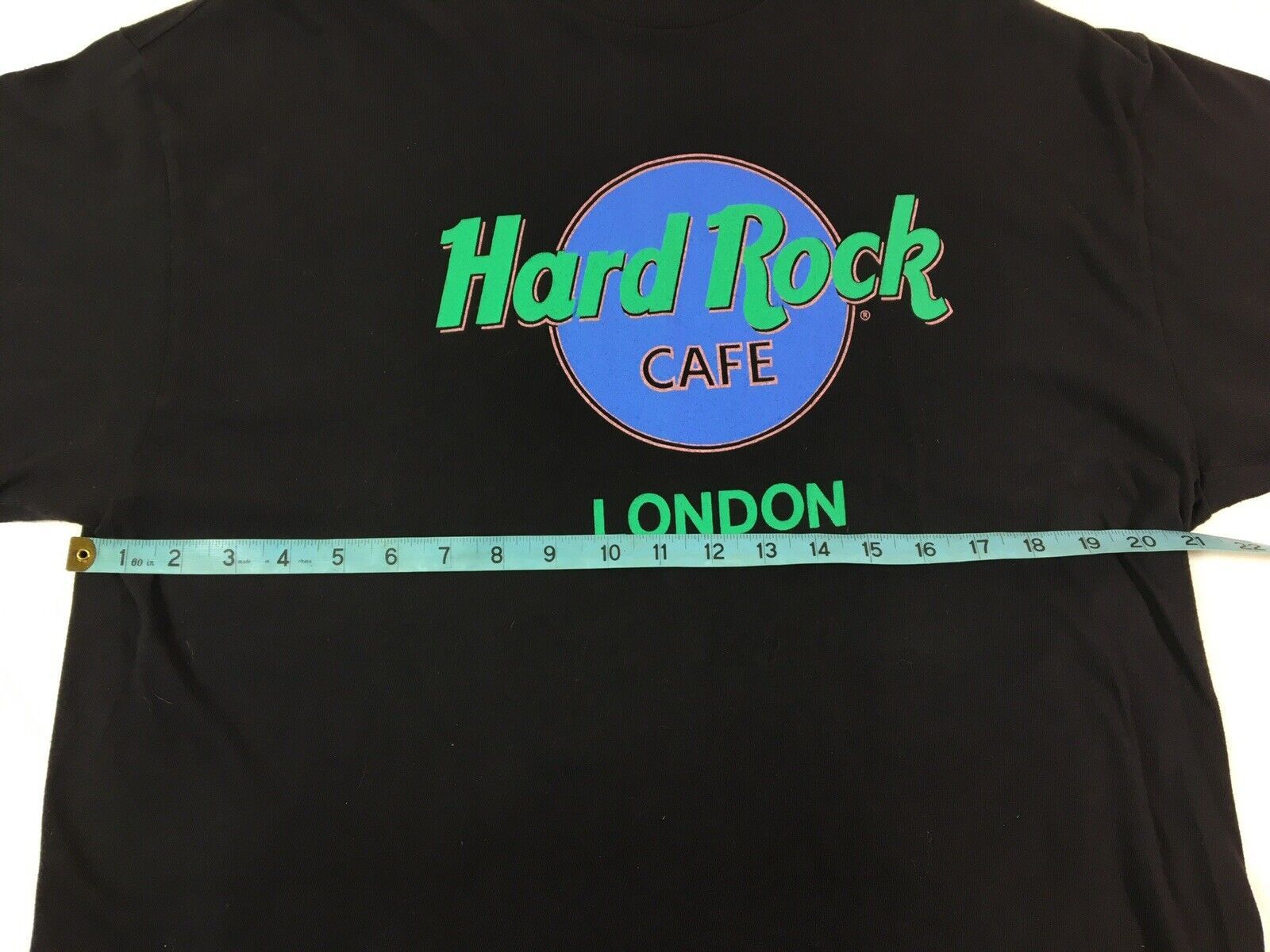 Hard Rock Cafe × Vintage Vintage 90s Hard Rock Cafe London Neon Single Stitch T-Shirt Size US L / EU 52-54 / 3 - 6 Thumbnail